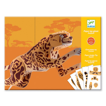 Djeco Κατασκευή τίγρη σε χαρτί, dj 09678, giant paper toy