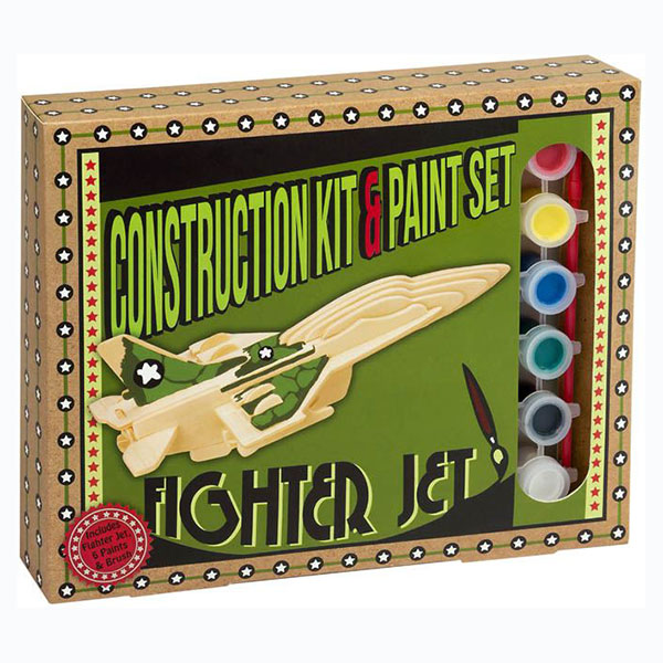 Ξύλινη κατασκευή Fighter Jet Construction Kit & Paint Set, Μαθηματική Βιβλιοθήκη, mathimatiki vivliothiki, κατασκευές, παιδικές κατασκευές, παιδικες κατασκευες, κατασκευες για παιδια, χειροτεχνιες, παιχνιδια για αγορια, παιχνιδια για παιδια, παιδικα παιχνιδια, ξύλινα παιχνίδια, παιχνίδια, παιχνιδια, παιχνιδια για κοριτσια, σπαζοκεφαλιές, δωρα, δώρα, δώρο, δωρο, επιτραπεζια, εποχιακα, CP-4