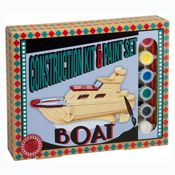 Ξύλινη κατασκευή Boat Construction Kit & Paint Set, Μαθηματική Βιβλιοθήκη, mathimatiki vivliothiki, κατασκευές, παιδικές κατασκευές, παιδικες κατασκευες, κατασκευες για παιδια, χειροτεχνιες, παιχνιδια για αγορια, παιχνιδια για παιδια, παιδικα παιχνιδια, ξύλινα παιχνίδια, παιχνίδια, παιχνιδια, παιχνιδια για κοριτσια, σπαζοκεφαλιές, δωρα, δώρα, δώρο, δωρο, επιτραπεζια, εποχιακα, CP-6