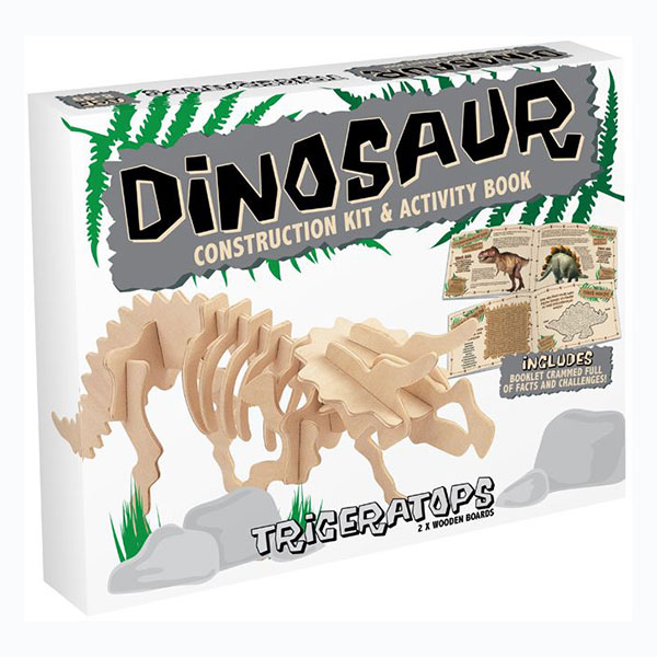 Professor Puzzle Ξύλινη κατασκευή Dinosaur Construction Kit Triceratops με βιβλίο, δεινόσαυρος, δεινοσαυροι, τρικερατοψ, 3d puzzle, 3d παζλ, παζλ, Μαθηματική Βιβλιοθήκη, mathimatiki vivliothiki, κατασκευές, παιδικές κατασκευές, παιδικες κατασκευες, κατασκευες για παιδια, χειροτεχνιες, παιχνιδια για αγορια, παιχνιδια για παιδια, παιδικα παιχνιδια, ξύλινα παιχνίδια, παιχνίδια, παιχνιδια, παιχνιδια για κοριτσια, σπαζοκεφαλιές, δωρα, δώρα, δώρο, δωρο, επιτραπεζια, εποχιακα, DR-7