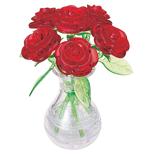 Crystal Puzzle Six Rose Red 3D, 3D παζλ, 3D puzzle, 3D pazl, παζλ, pazl, puzzle, 3D puzzle, 3D παζλ, παζλ, puzzles, τανκ 3D, Mathimatiki Vivliothiki, παιδικά παιχνίδια, παιχνίδια, παιχνιδια, παιχνίδια για κορίτσια, παιχνίδια για αγόρια, επιτραπέζια, παιχνίδια με παζλ, δώρα, δώρο, crystal puzzle 90152