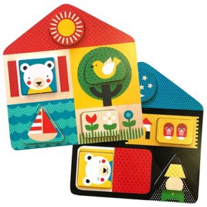 Petit Collage Παζλ Διπλής Όψης "Day + Night", παιδικά παζλ, παζλ για παιδιά, pazl, puzzle, puzzles, παιχνίδια με παζλ, παζλ games, παζλ για κορίτσια, παζλ για παιδιά, παιδικά παιχνίδια, δώρα, δώρο, επιτραπέζια, παιχνίδια για κορίτσια, παιχνίδια για αγόρια, petit collage, παζλ petit collage, παιχνιδια petit collage, PTC-543452