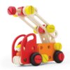 Pin Toys ξύλινη Κατασκευή Πυσροσμεστική και 3 οχήματα με 37 κομμ. Κωδικός: 15522