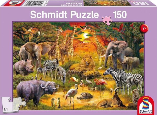Puzzle Schmidt 'Ζώα της Αφρικής' 150 τμχ. Κωδ. 56195