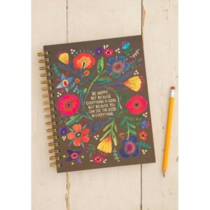 Natural Life - Be Happy Because Spiral Notebook NL-56172