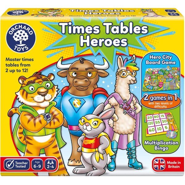 Orchard Toys Προπαίδεια Υπερηρώων (Times Tables Heroes) Ηλικία 6-9 ετών Κωδ. ORCH101