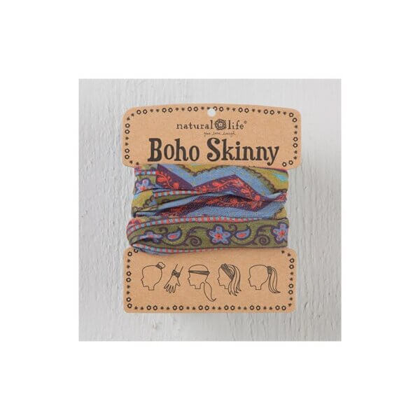 Boho Skinny Grey & Blue Zig Zaag Κωδ. 51017