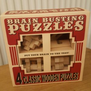 BNIB Brainbusting Puzzles - Set of Four Wooden Puzzles - Professor Puzzle-