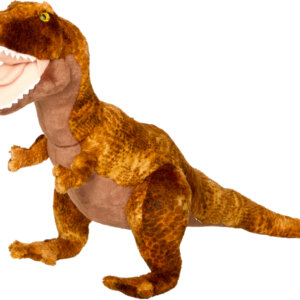 Εντυπωσιακό T-Rex από βελούδo για όλους τους λάτρεις των δεινοσαύρων. Να παίζει και να τρομάζει. Σύσταση ηλικίας: από 24 μηνών Διαστάσεις / βάρος / περιεχόμενο: περίπου 30 cm Επεξεργασία: Από βελούδινη γέμιση 100% πολυεστέρα.