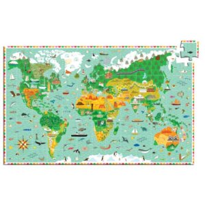 Djeco παζλ ανακάλυψης παγκόσμιος χάρτης 200 τεμάχια - FSC MIX Κωδικός: 07412