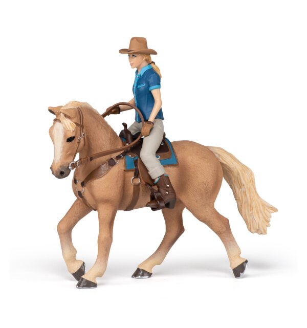 Φιγούρα Papo 'Wild West Horse and Cowgirl' 51566