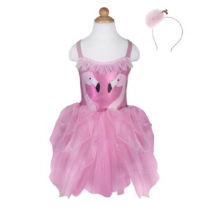 Great Pretenders Fancy Flamingo Dress w/Headband, SIZE US 5-6 Κωδικός: 34825