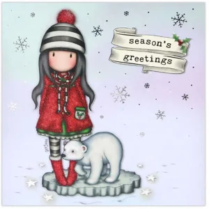 Xριστουγεννιάτικη Kάρτα "Season's Greetings" Santoro Gorjuss XGJ008
