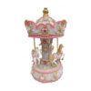 14233 Spieluhrenwelt Ροζ Carousel με Άλογα 23cm