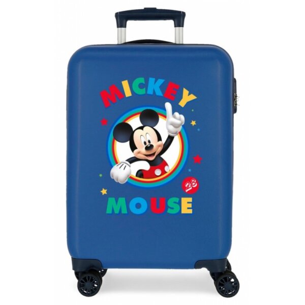 Disney Βαλίτσα 55x38x20cm ABS Mickey Circle Blue Κωδικός Προϊόντος: 2031721