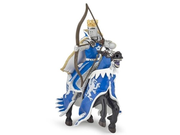 Papo Φιγούρα 'Ιππότης Δράκος μπλε με το Άλογο του ' 39795/39389