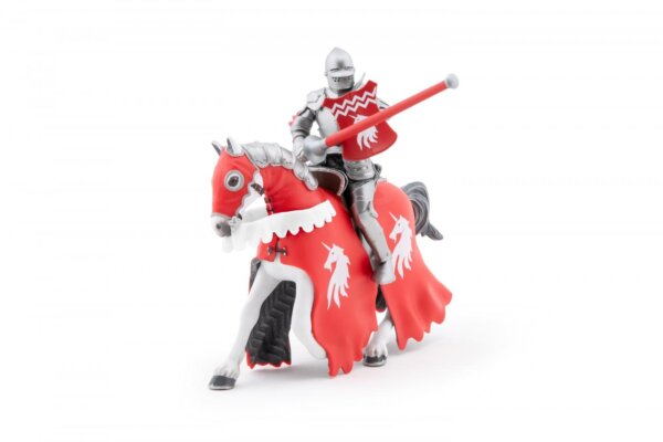 Papo Φιγούρα Ιππότη Μονόκερο με Ασπίδα και το Άλογο του (Unicorn knight with spear and hiw horse of unicorn knight with spear) 39781/82