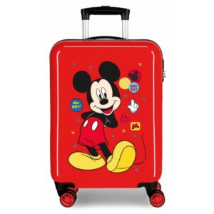 Disney Βαλίτσα 55x38x20cm ABS Mickey Enjoy the Day Oh Boy Red Κωδικός Προϊόντος: 4681767