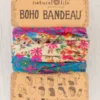 Full Boho Bandeau Headband - Floral Border 66910