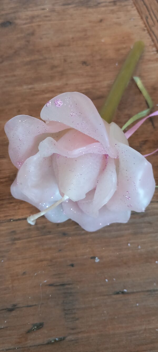 Πασχαλινή Λαμπάδα Τριαντάφυλλο μικρό ροζ 1786Α
