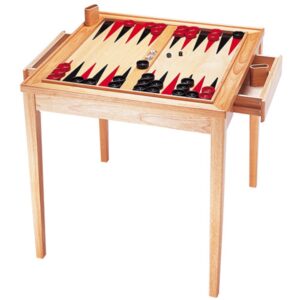Pin Toys Τάβλι ξύλινο μασίφ τραπέζι με συρτάρια αποθήκευσης 73*73 Υ80εκ.. Κωδικός: 02720